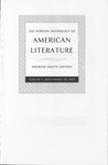 The Norton Anthology of American Literature - Shorter Eighth Edition, Volume One: Beginnings to 1865