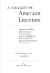 A Treasury of American Literature - Volume One: From the beginning to 1860 by Joe Lee Davis, John T. Frederick, and Frank Luther Mott