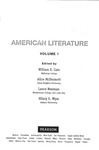 American Literature - Volume One