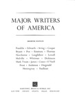 Major Writers of America - Shorter Edition by Perry Miller, Newton Arvin, Marius Bewley, Louise Bogan, William Charvat, Richard Chase, Edward H. Davidson, F. W. Dupee, Northrop Frye, William L. Hedges, and Irving Howe