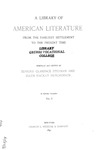 A Library of American Literature from the Earliest Settlement to the Present Time - Volume Two by Edmund Clarence Stedman and Ellen Mackay Hutchinson