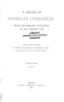 A Library of American Literature from the Earliest Settlement to the Present Time - Volume Five by Edmund Clarence Stedman and Ellen Mackay Hutchinson