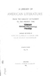 A Library of American Literature from the Earliest Settlement to the Present Time - Volume Six by Edmund Clarence Stedman and Ellen Mackay Hutchinson