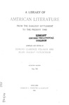 A Library of American Literature from the Earliest Settlement to the Present Time - Volume Seven by Edmund Clarence Stedman and Ellen Mackay Hutchinson