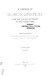 A Library of American Literature from the Earliest Settlement to the Present Time - Volume Eight by Edmund Clarence Stedman and Ellen Mackay Hutchinson