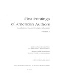 First Printings of American Authors - Volume Two