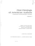 First Printings of American Authors - Volume Three