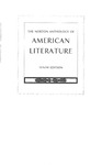 The Norton Anthology of American Literature - Tenth Edition; Volume D: 1914-1945