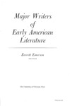 Major Writers of Early American Literature by Everett Emerson