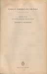 Early American Drama by Jeffrey H. Richards