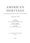 American Heritage: An Anthology and Interpretive Survey of Our Literature - Volume Two by Leon Howard, Louis B. Wright, and Carl Bode