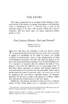 New Literary History: Past and Present