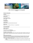 Introduction to Oceanography Syllabus and Reading List