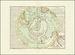 Carte des Terres Australes Comprises entre le Tropique du Capricorne et le Pole Antarctique by Philippe Buache