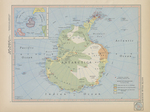 South Polar Regions [inset of Antarctica in relation to surrounding continents] by Rand McNally & Co.