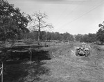 Dirt grading in construction of Six Flags Over Texas, Arlington, Texas