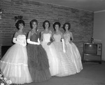 Girls in formal dress at Cinderella Ball at Elk Club