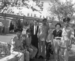 Military servicemen at Six Flags Over Texas