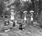 Spanish Charoclirs animated characters at Six Flags Over Texas