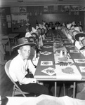 Thanksgiving, children in class reenacting the first Thanksgiving dinner, Arlington, Texas