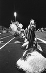 The team pom poms of the Lamar High School Viking football team