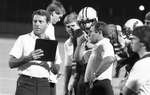 The sideline of Lamar High School Vikings football game