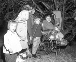 Children lighting the Arlington, Texas Christmas tree, 1953