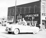 Military men in a parade in Mineral Wells, Texas