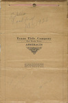 Abstract of Title Sol Davis Survey, Kennedy Addition, Block 2, 1925-1931