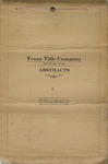 Abstract of Title Sol Davis Survey, Southwest Corner, 1920-1943