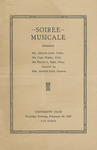 Soirée Musicale Program Pamphlet