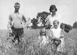 Standing in an oat field near Toledo, Ohio