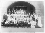 Elsie Barclay (age 15) with her class and Professor Dilbert at Riverside High School in Fort Worth, Texas