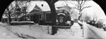 Kiker Funeral Home, Breckenridge, Texas, in snow. by Basil Clemons 1887-1964