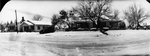 Kiker Funeral Home, Breckenridge, Texas, in snow. by Basil Clemons 1887-1964