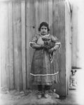 Portrait of a Mexican girl in Breckenridge, Texas. by Basil Clemons 1887-1964