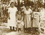 Family group of Mexican women in Breckenridge, Texas. by Basil Clemons 1887-1964