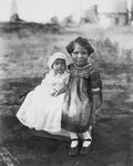 Mexican children in Breckenridge, Texas. by Basil Clemons 1887-1964