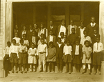 African American students at school in Breckenridge, Texas by Basil Clemons 1887-1964