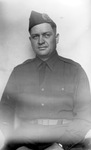 Unidentified military serviceman in uniform, Breckenridge, Texas, ca. 1940s by Basil Clemons 1887-1964