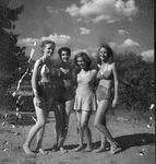 Four women in bathing suits by Basil Clemons 1887-1964