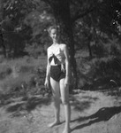 Candid picture of a woman wearing a bathing suit by Basil Clemons 1887-1964