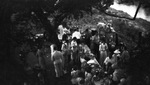 A bird's eye view of a picnic by Basil Clemons 1887-1964