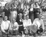 Family portrait at "Wright Reunion" by Basil Clemons 1887-1964