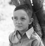 Portrait of a boy by Basil Clemons 1887-1964