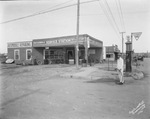 Exterior of the Breckenridge Service Station by Basil Clemons 1887-1964