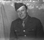 A man posing in a United States Army uniform by Basil Clemons 1887-1964