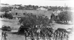 A group of United States Army soldiers stand in formation and at attention by Basil Clemons 1887-1964