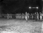 A group of United States Army soldiers stand in formation by Basil Clemons 1887-1964