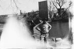 People camping above the Donnell Mill Dam by Basil Clemons 1887-1964